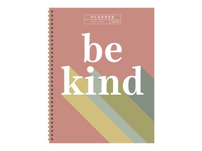 2023-2024 TF Publishing Be Kind 9 x 11 Academic Weekly & Monthly Planner, Paperboard Cover, Multicolor (AY24-9708)