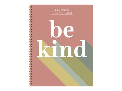 2023-2024 TF Publishing Be Kind 9 x 11 Academic Weekly & Monthly Planner, Paperboard Cover, Multic