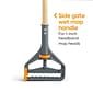Coastwide Professional™ 60" Side Gate Wood Wet Mop Handle, Plastic Head (CW61061-CC)