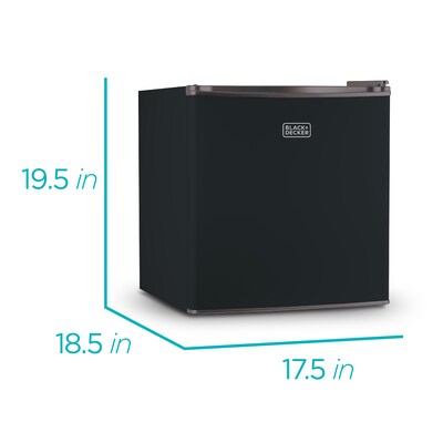 Black & Decker Refrigerators w/Freezer, 1.7 Cu. Ft., Black (BCRK17B)