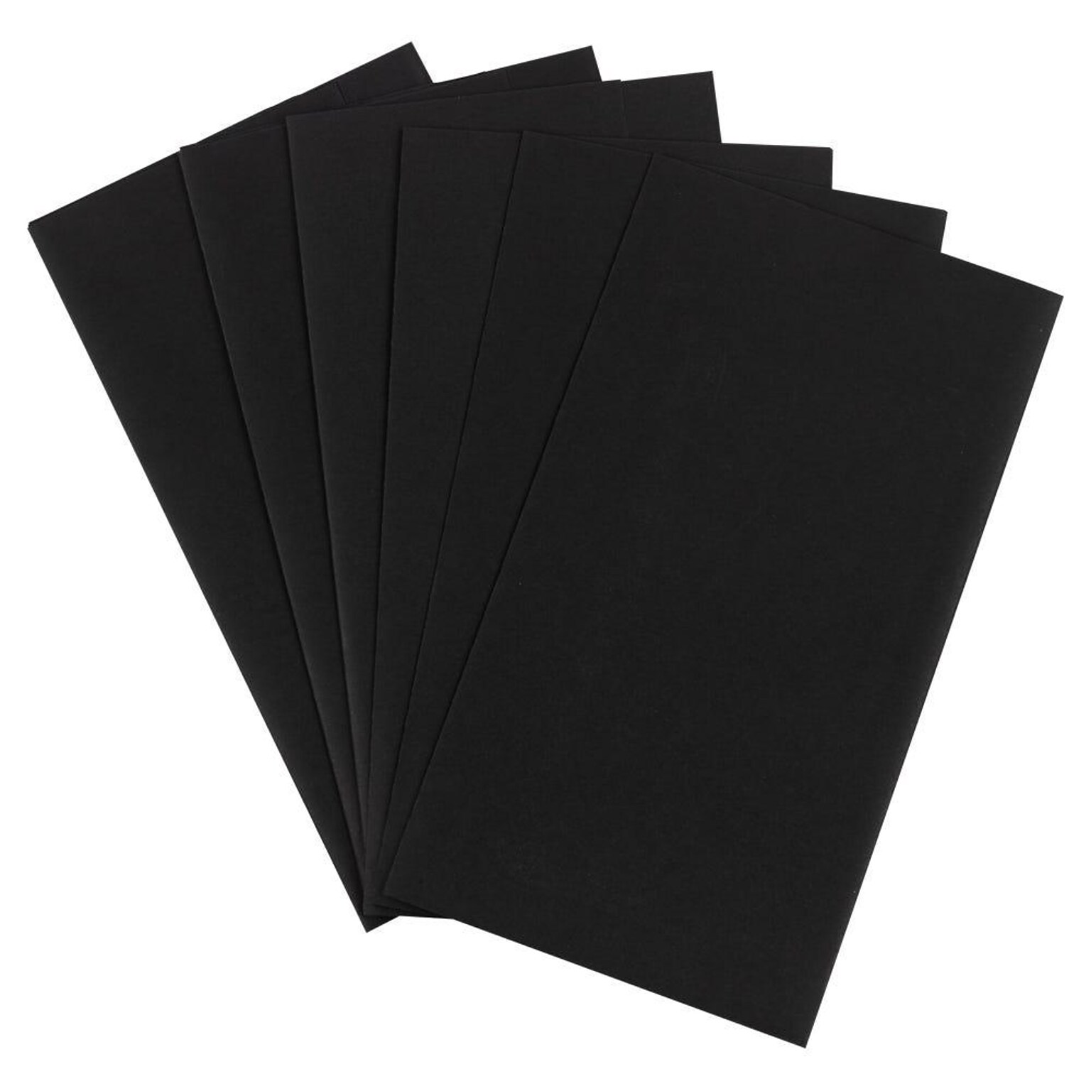JAM Paper Wrapping Paper Sheets, 25 x 20, Black, 6/Pack(2770135262BL)
