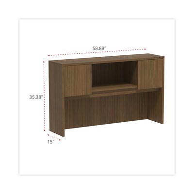 Alera Valencia Series 44.13 Reversible Reception Return, Modern Walnut (ALEVA324424WA)