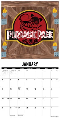 2026 Willow Creek Mewvie Cats 12" x 12" Monthly Wall Calendar (51900)