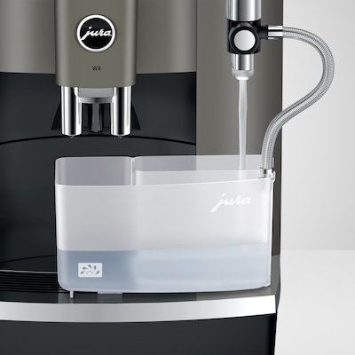 JURA W8 2-Cups Coffee & Espresso Machine Combination, Dark Inox (15650)