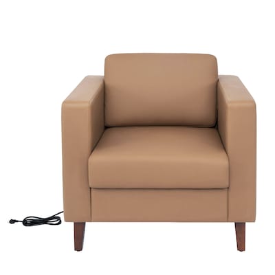 Flash Furniture Hercules Artemis LeatherSoft Sofa and 2 Chair Set, Cognac, 3-Pieces (ZB8921SET3COGNC)