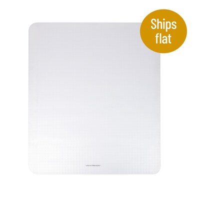 Mind Reader Carpet Chair Mat, 46" x 60'', Low-Pile, Clear (LOFFCREC-CLR)