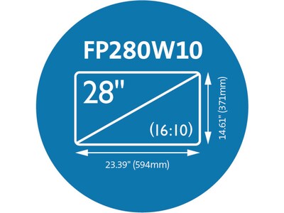 Kensington Anti-Glare Reversible Privacy Screen for 28" Widescreen Monitor, 16:10 (K52114WW)