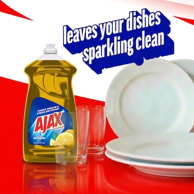 Ajax Ultra Super Degreaser Liquid Dish Soap, Lemon Scent, 52 oz. (149861)