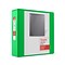 Staples® Standard 3 3 Ring View Binder with D-Rings, Green (26354-CC)