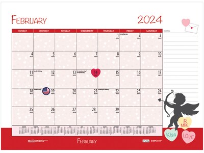 2024 House of Doolittle Seasonal 22" x 17" Monthly Desk Pad Calendar (139-24)