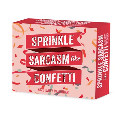 2026 Willow Creek Sprinkle Sarcasm Like Confetti 6.2" x 5.4" Day-to-Day Calendar (54420)