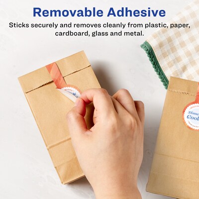 Avery Laser/Inkjet Decorative Edge Multipurpose Labels, 1.5 x 4, White, 400 Labels/Box (94116)
