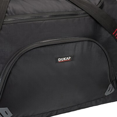 DUKAP Contender 20" Polyester Carry-On Sport & Gym Duffel, Black (BDK-CON-BLK)
