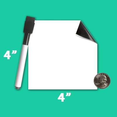 Flipside Dry-Erase Sticky Note, 4" x 4", Dozen (91144)