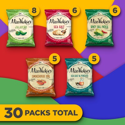 Miss Vickies Gluten Free Variety Mix, 4.6 oz., 30 Bags/Box, 2/Boxes (FRI50235)