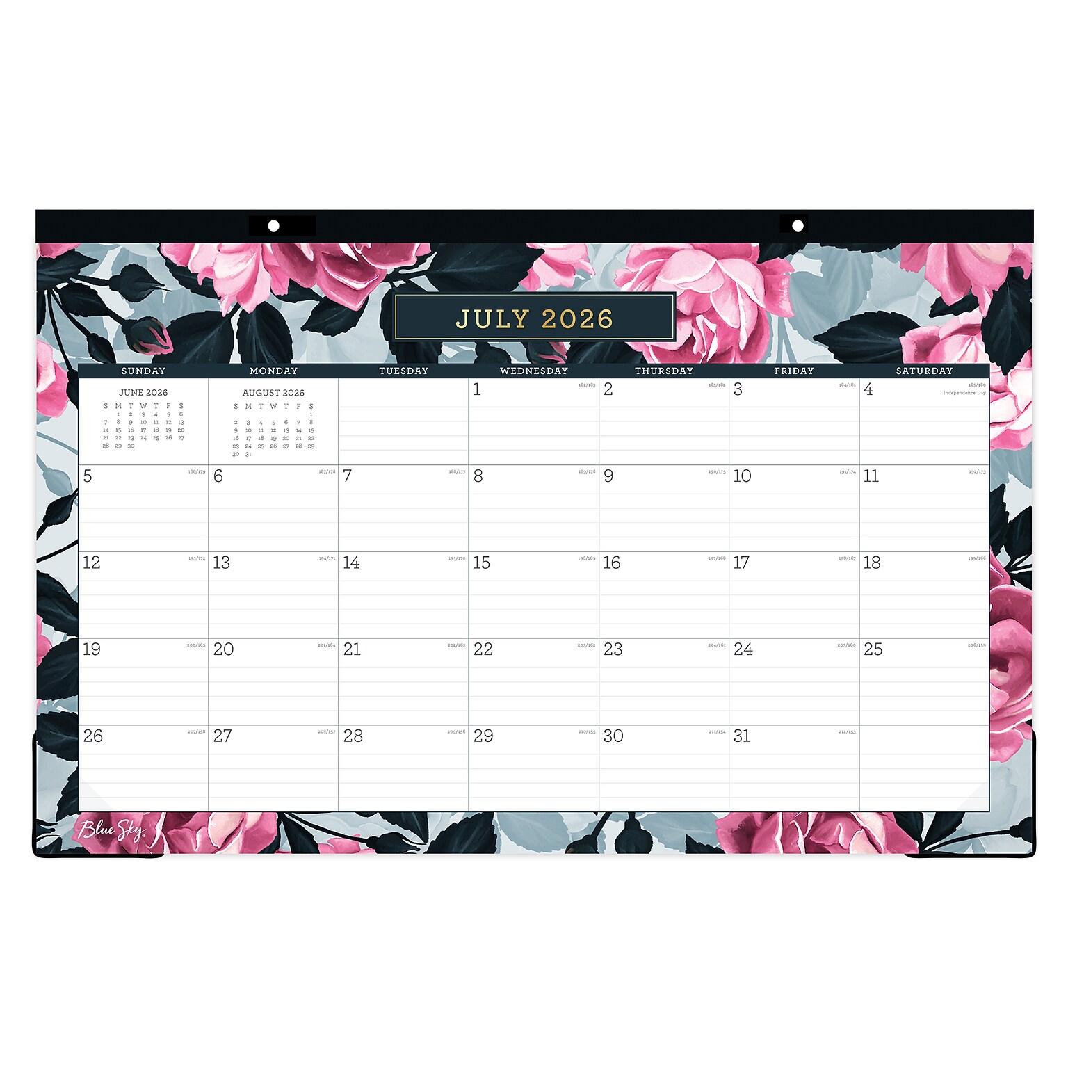 2026-2027 Blue Sky Roosevelt 11 x 17 Academic Monthly Wall Calendar, Assorted Colors (156553-A27)