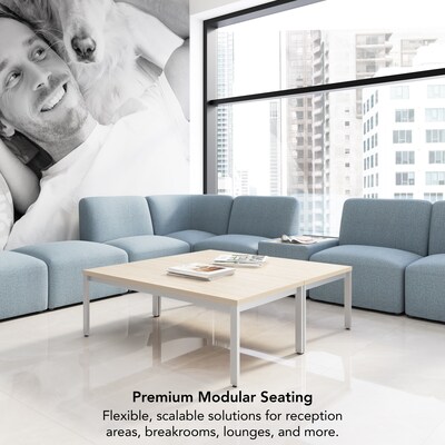 Bush Business Furniture Assemble Modular Lounge Chair, Armless, Mist Fabric (ASM130MSF-03)