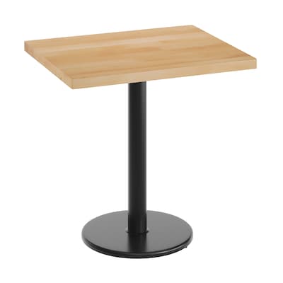Flash Furniture Bennett Wooden Commercial Indoor Table, 30 x 24, Natural Top/Black Base (GSF2430NTTR18)