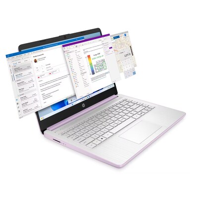 HP 14-dq6014dx 14" Laptop, Intel Core N150, 4GB RAM, 128GB SSD, Windows 11 Home in S Mode (B87SQUA#ABA)