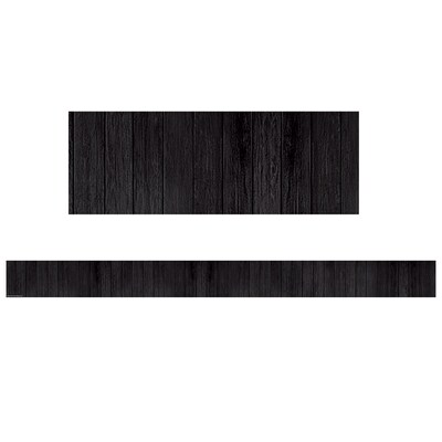 Teacher Created Resources Black Wood Straight Border Trim, 35 ft., Black, 6 Packs/Bundle (TCR9119-6)