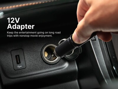 Emerson EPD-1001A Portable 10.1" DVD Player with Built-In Speaker, Swivel Screen, Rechargeable Battery, and Remote Control