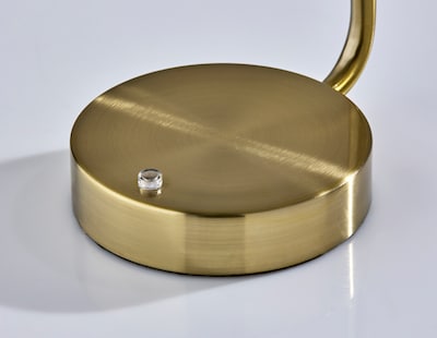 Adesso Amari LED Desk Lamp, 12"H, Antique Brass (2617-21)
