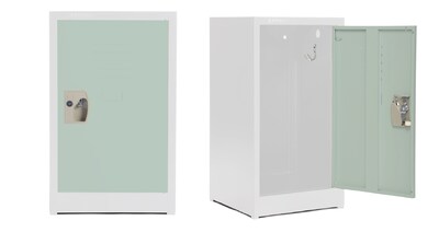 AdirOffice 24" Single Tier Misty Green Storage Locker (ADI629-02-MGRN)