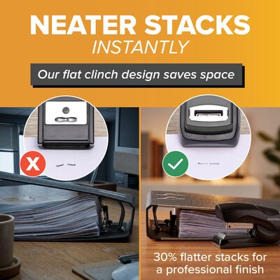 Bostitch Desktop Stapler, 40-Sheet Capacity, Black (B175-BLK)