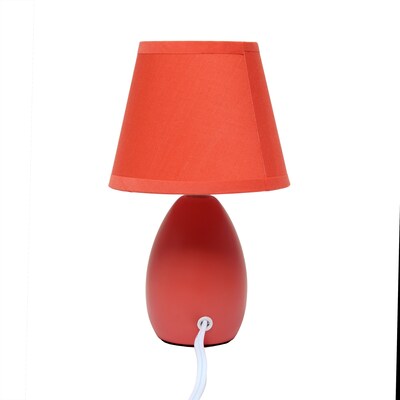 Simple Designs 9.45" LED Table Lamp, Orange (LT2009-ORG-LB)