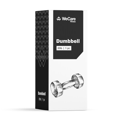 WeCare Fitness Neoprene Coated 20 Lbs Dumbbells for Non-Slip Grip,  2/Set (WFN100008)