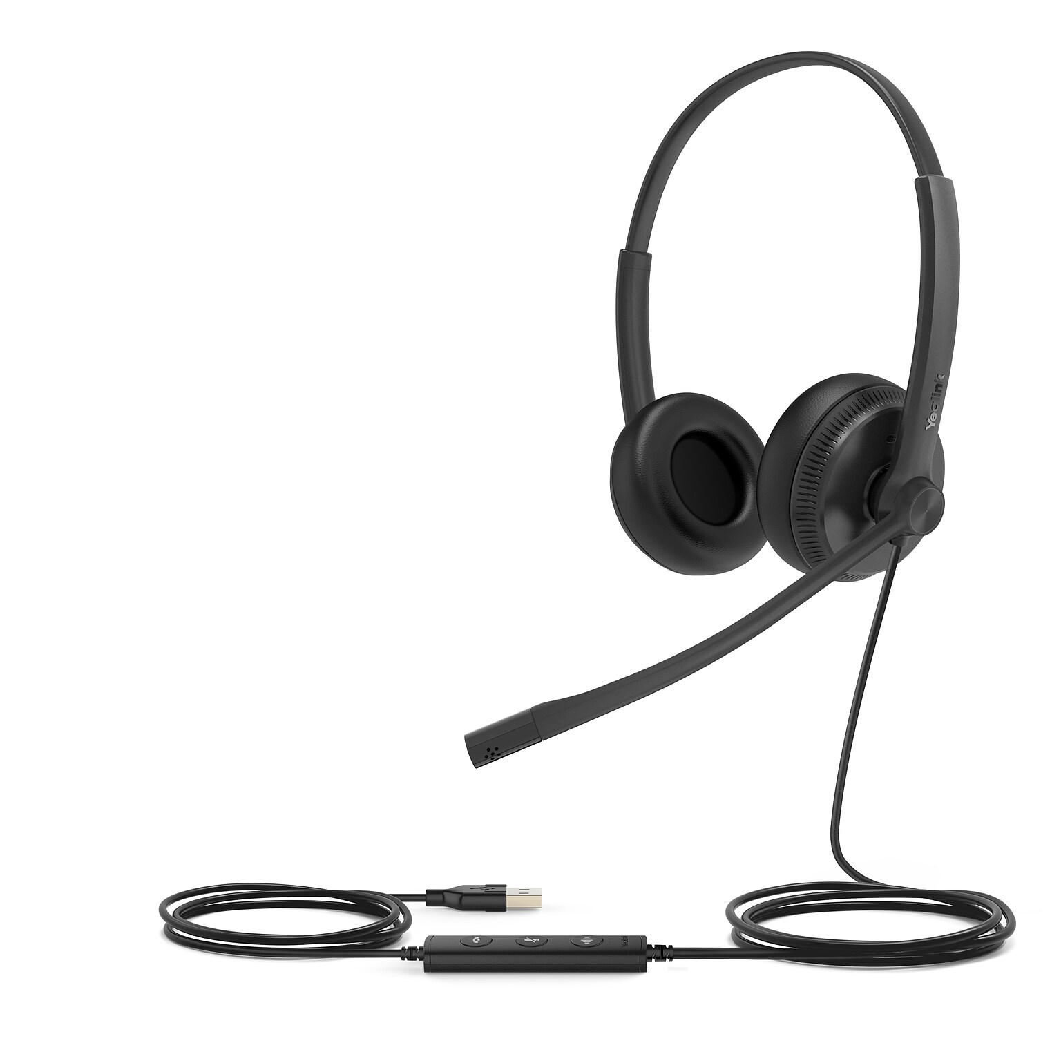 YeaLink UH34 Noise Canceling Stereo On-Ear Headset, UC Certified (1308044)