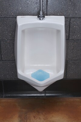 Fresh Products Wave 3D Anti-Splash Urinal Screen, Ocean Mist Scent, Blue, 10/Box (3WDSF08)