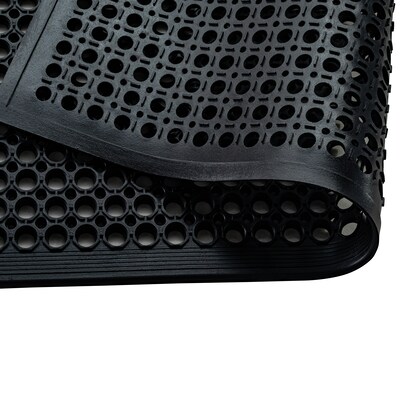 Floortex Doortex Open-Top Anti-Fatigue Mat, 60 x 40, Black (NREMFLRU0106)