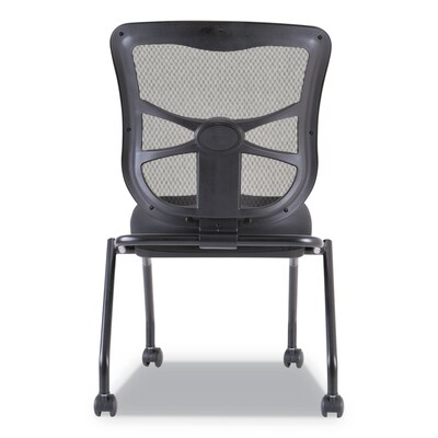 Alera® Elusion Series Armless Fabric Computer and Desk Chair, Black, 2/Carton (ALEEL4915)