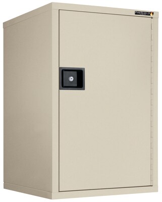 FireKing FireShield Storage Cabinet, Fire Resistant, Single Door w/ Key Lock, Parchment (HSC-3422-DP