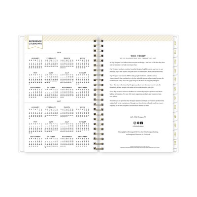 2026 Blue Sky Day Designer Tile 5" x 8"  Weekly & Monthly Planner, Plastic Cover, Multicolored (101410-26)