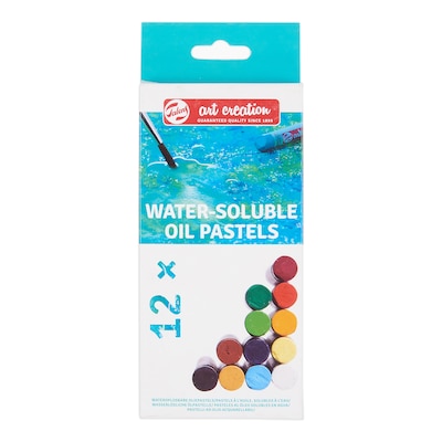 Talens Art Creation Water Soluble Oil Pastel Set, Assorted Colors, 12/Set, 3 Sets/Bundle (TLN9029112