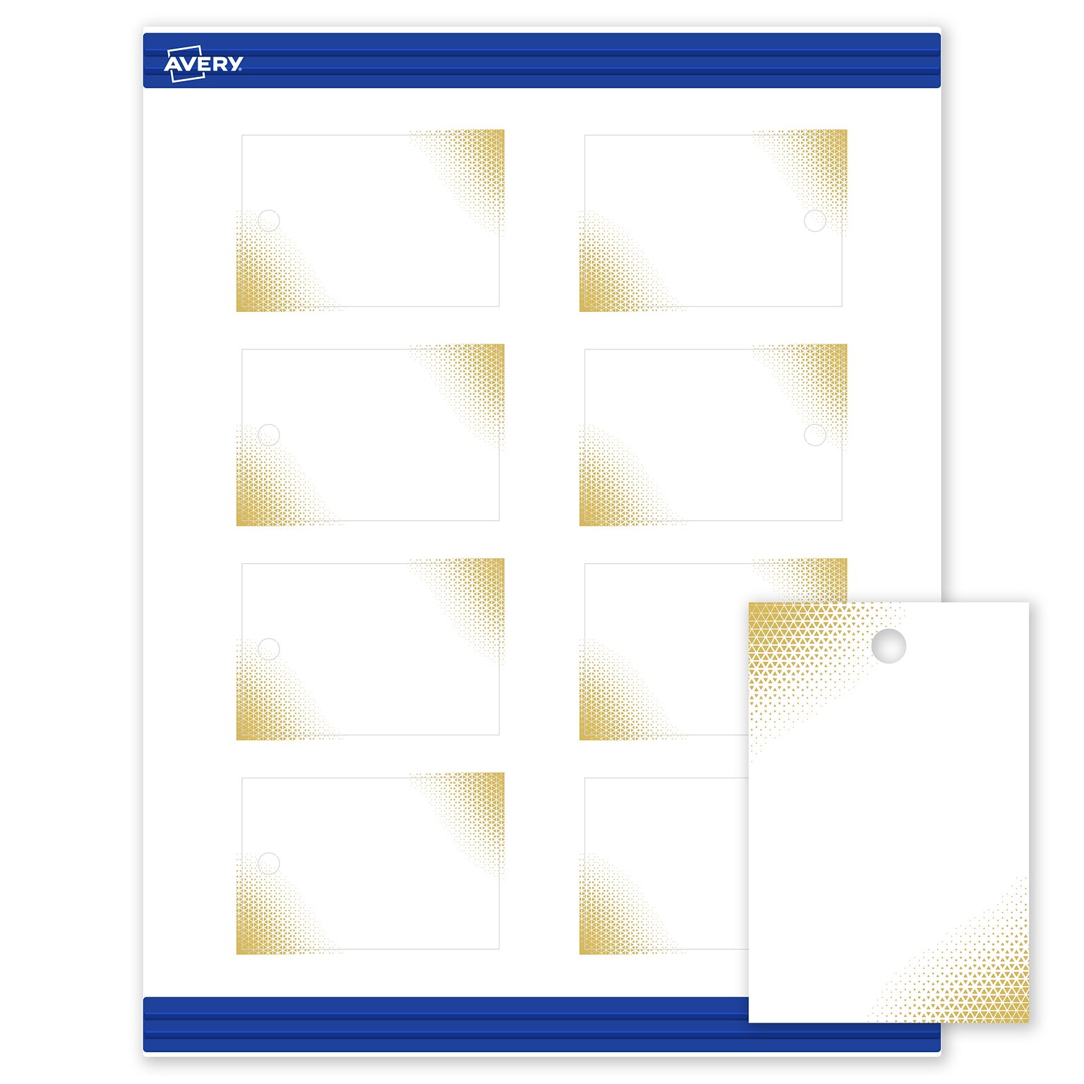 Avery 3 Blank Price & Merchandise Tags, White, 80/Carton (S00-EWJ-PRMWT10)