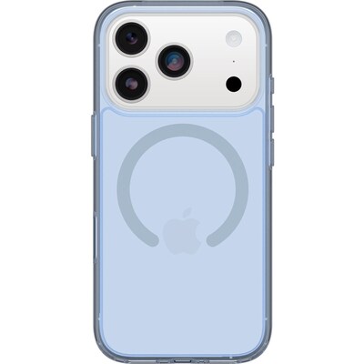 OtterBox Symmetry Series Clear MagSafe Phone Case for Apple iPhone 17 Pro, Shock Absorbing, Blue Bliss (77-98848)