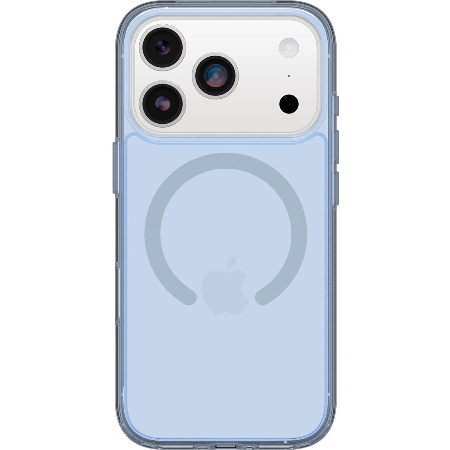 OtterBox Symmetry Series Clear MagSafe Phone Case for Apple iPhone 17 Pro, Shock Absorbing, Blue Bliss (77-98848)