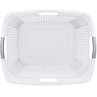 Home Logic XL Lamper 2.5-Bushel Plastic, White, 2/Pack (2116HMLCO000083)