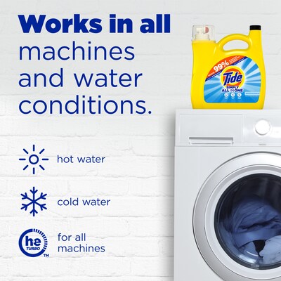 Tide Simply HE Liquid Laundry Detergent, Refreshing Breeze Scent, 85 Loads, 107 oz. (26840)