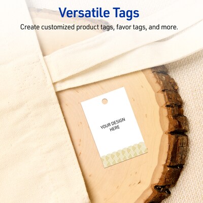 Avery 3" Blank Price & Merchandise Tags, White, 80/Carton (S00-EX0-PRMWT10)