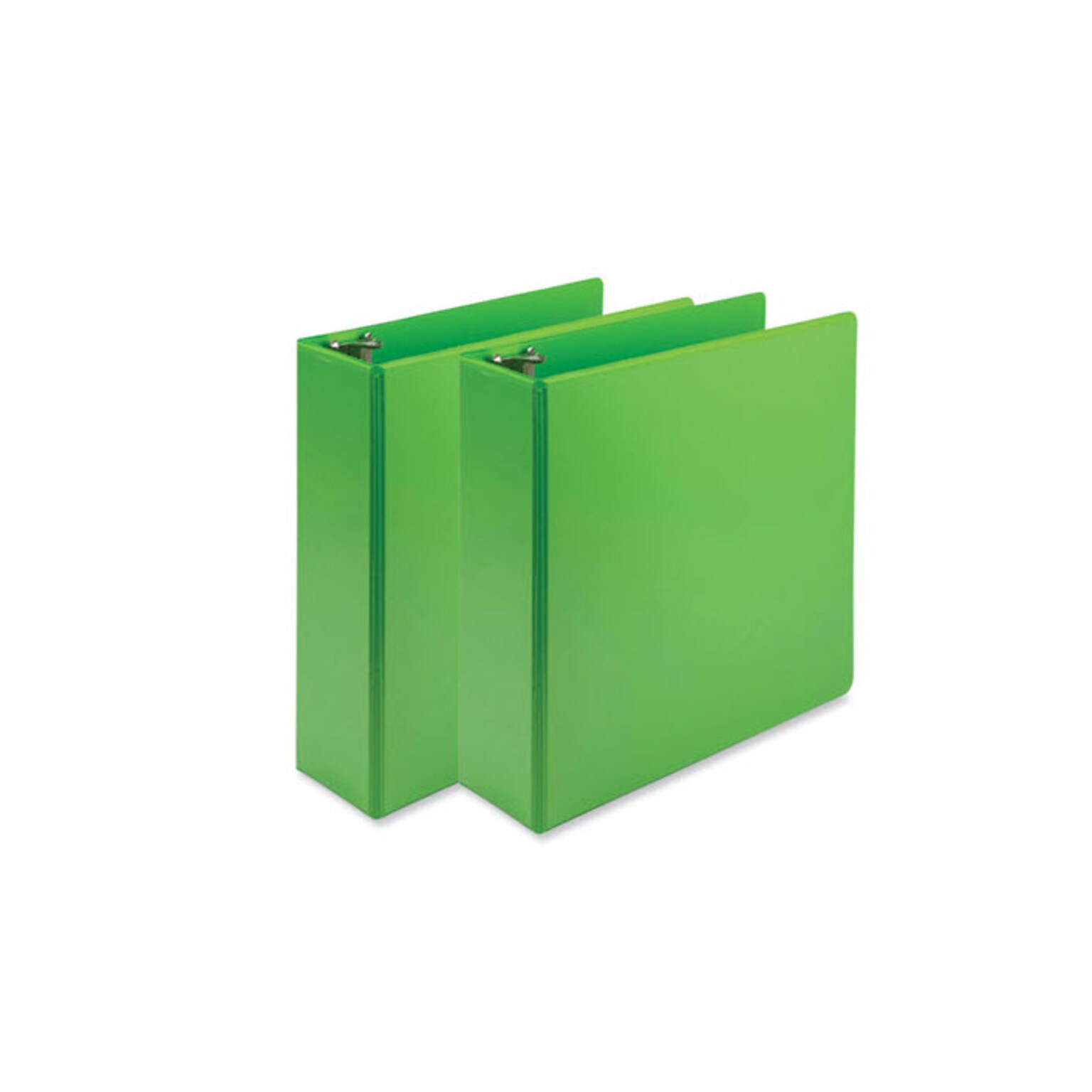 Samsill Earths Choice 3 3-Ring View Binder, Lime, 2/Pack (SAMU86878)