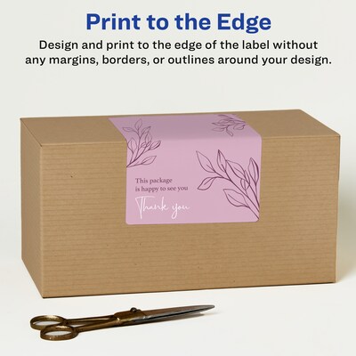 Avery Laser/Inkjet Rectangle Multipurpose Labels, 4" x 6", White, 100 Labels/Box (94278)
