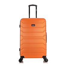 InUSA Trend Plastic 4-Wheel Spinner Luggage, Orange (IUTRE00L-ORA)
