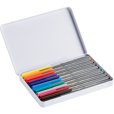 Edding Edd Fineliners, 55 Series Fineliner, Assorted Ink, 10/Set (EDD45510)