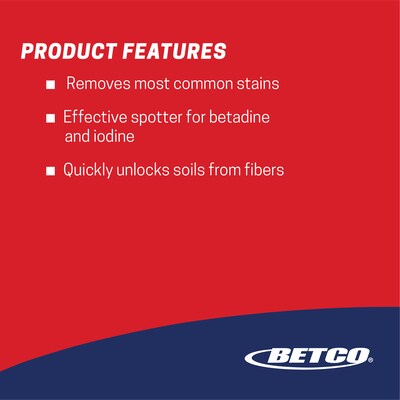 Betco FiberPro Spot Bet All-Purpose Spot & Stain Remover, 32 Oz, 12/Carton (4251200)