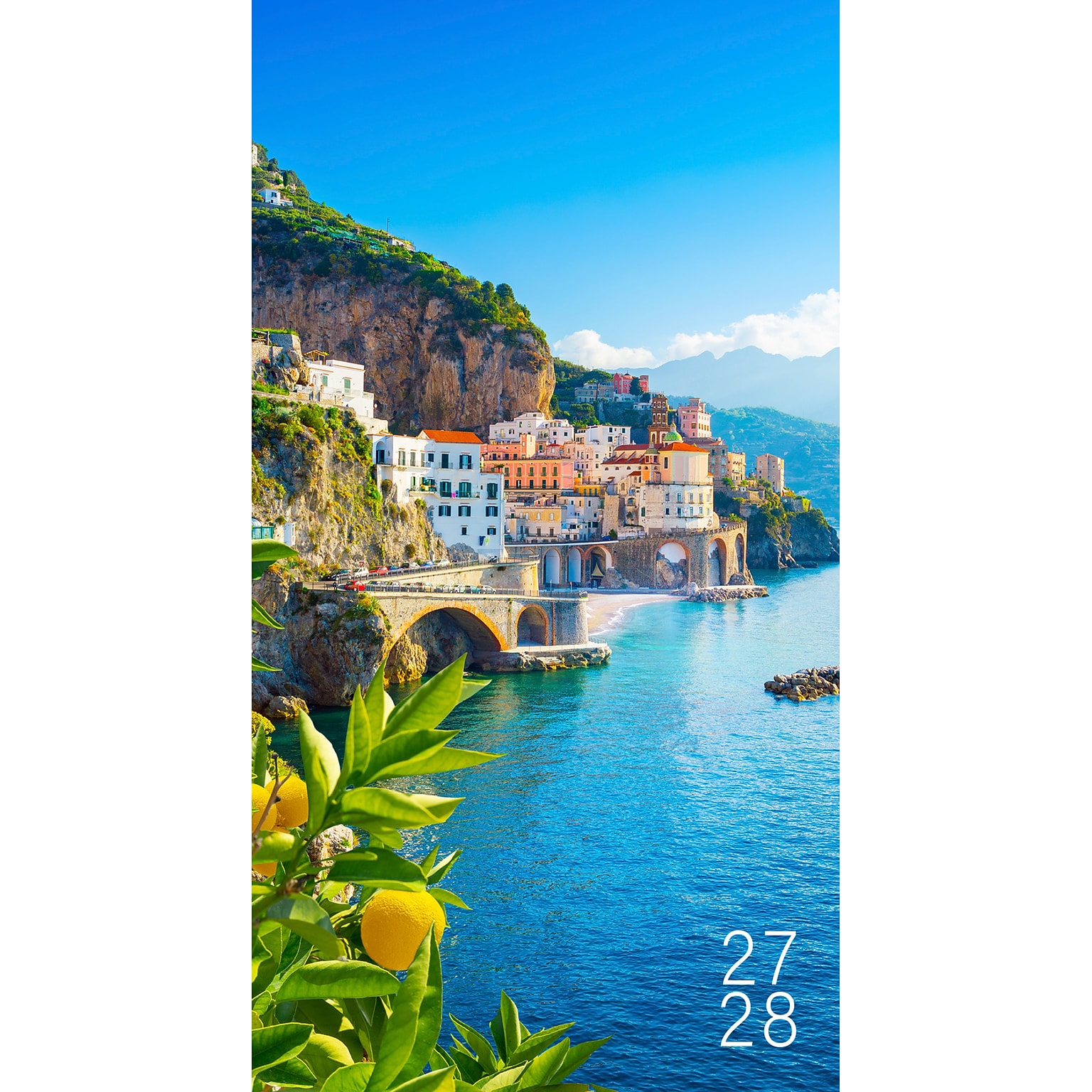 2026-2028 Willow Creek Italy 3.5 x 6.5 Monthly Pocket/Wallet Calendar, Assorted Colors (66263)