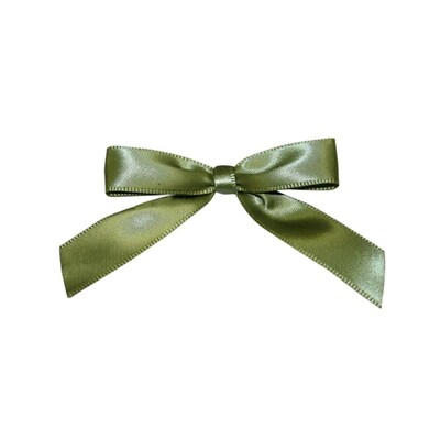 JAM Paper Satin Bows, Moss Green, 100/Pack (52640349183)